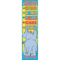 Horton Kindness - Kindness Rules Vertical Banner, 12 x 45" - EU-849010 | Eureka | Banners"