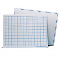 Dry Erase Learning Mat, Two-Sided XY Axis/Plain, 9" x 12", Pack of 24 - FLP11201 | Flipside | Dry Erase Sheets