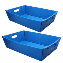 Blue Plastic Letter Tray - 2 Pack - FLP40361 | Flipside | Storage Containers