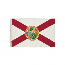 FZ-2082051 - 3X5 Nylon Florida Flag Heading & Grommets in Flags