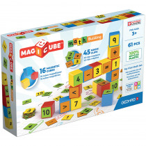Magicube Math Building Set, Recycled, 61 Pieces - GMW257 | Geomagworld Usa Inc | Math