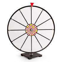 24" White Dry Erase Prize Wheel