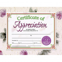 H-VA614 - Certificates Of Appreciation 30 Pk 8.5 X 11 Inkjet Laser in Certificates