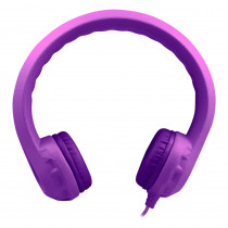HECKIDSPPL - Purple Indestructible Headphone Flexphone Foam in Headphones