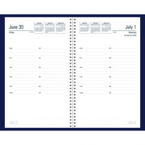 Recycled Daily Academic Calendar Planner Blue Cover - HOD288507 | House Of Doolittle | Calendars