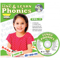 JMP126LK - Sing & Learn Phonics Book Cd Vol 2 in Book With Cassette/cd