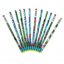 JRM7492B - Decorated Pencils Sports Asst in Pencils & Accessories