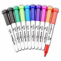 KLS6108 - Student Markers With Erasers 10Pk Assorted Colors in Markers