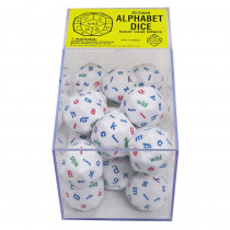 30-Sided Alphabet Dice, Lower Case Letters, Box of 20 - KOP12986 | Koplow Games Inc. | Dice
