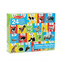 Animal Alphabet Floor Puzzle, 24 Pieces - LCI31001 | Melissa & Doug | Floor Puzzles