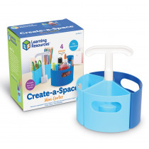 Create-A-Space Mini-Center, Blue - LER3810B | Learning Resources | Desk Accessories