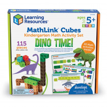Mathlink Cubes Kindergarten Math Activity Set: Dino Time! - LER9330 | Learning Resources | Unifix