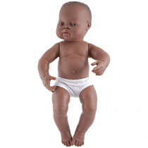 MLE31004 - Anatomically Correct Newborn Doll Black Girl in Dolls