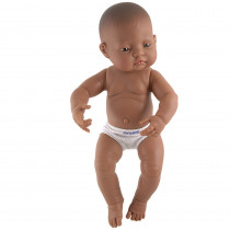 MLE31008 - Hispanic Girl Anatomically Correct Newborn Doll in Dolls