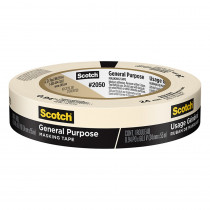 General Purpose Masking Tape, 0.94 in x 60.1 yd (24mm x 55m), 1 Roll - MMM205024AP | 3M Company | Tape & Tape Dispensers