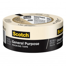 General Purpose Masking Tape, 1.88 in x 60.1 yd (48mm x 55m), 1 Roll - MMM205048MP | 3M Company | Tape & Tape Dispensers