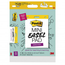 Super Sticky Mini Easel Pad, 15 x 18 Inches, 20 Sheets/Pad, 1 Pad, White - MMM577SS | 3M Company | Easel Pads