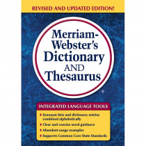 MW-7326 - Merriam Websters Dictionary & Thesaurus Trade Paperback Size in Reference Books