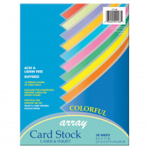 PAC101168 - Pacon Card Stock 8.5X11 Colorful 50 Sheets in Card Stock