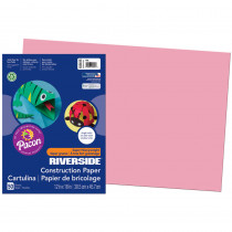 PAC103615 - Riverside 12X18 Pink 50 Sht Construction Paper in Construction Paper
