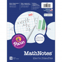 PAC3230 - Mathnotes White 150 Ct 8.5 X 11 In in Loose Leaf Paper