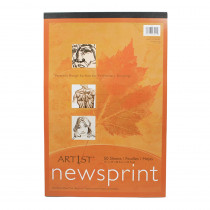 PAC3441 - Art1st Newsprint Pad 12X18 50 Sht in News Print