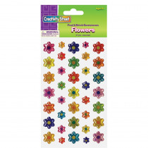 Peel & Stick Gemstone Stickers, Flowers, Assorted Sizes, 37 Pieces - PACAC1640 | Dixon Ticonderoga Co - Pacon | Sticky Shapes
