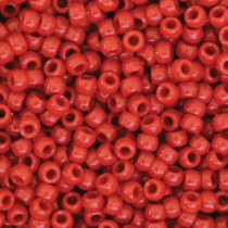 Pony Beads, Red, 6 mm x 9 mm, 1000 Pieces - PACAC355206 | Dixon Ticonderoga Co - Pacon | Beads