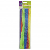 Regular Stems, Assorted Hot Colors, 12" x 4 mm, 100 Pieces - PACAC711204 | Dixon Ticonderoga Co - Pacon | Chenille Stems