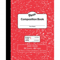 PACMMK37139 - Marble Composition Book Gr 3 Red 3/8In Ruled in Note Books & Pads