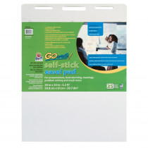 Easel Pad, 25 x 30, Self Stick Sheets, 30 Sheets/Pad, Pack of 4
