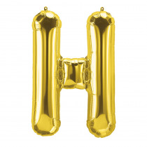 PBN59510 - 16In Foil Balloon Gold Letter H in Accessories