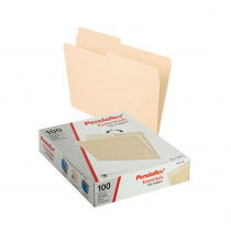 File Folders, Letter Size, Manila, 1/2 Cut, Box of 100 - PFX75212 | Tops Products | Folders
