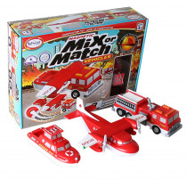 PPY60317 - Magnetic Vehicles Fire & Rescue Mix Or Match in Vehicles