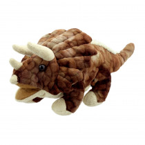 Baby Dino's Puppet, Triceratops-Brown - PUC002903 | The Puppet Company | Puppets & Puppet Theaters