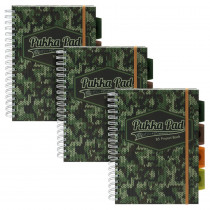 Camo B5 Project Book - Pack 3 - PUK9756CAM | Pukka Pads Usa Corp | Note Books & Pads