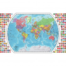 World Map with Flags, 49W x 33"H - RE-72110 | Replogle Globes | Maps & Map Skills"