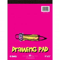 Kid's Drawing Pad, 9" x 12", 40 Sheets - ROA52505 | Roaring Spring Paper Products | Sketch Pads