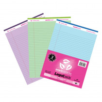 Enviroshades Legal Pad, Standard, Assorted 3-Pack (Orchid, Blue, and Green) - ROA74101 | Roaring Spring Paper Products | Note Books & Pads