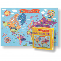 RWPKP01 - World Jigsaw  Puzzle For Kids in Puzzles
