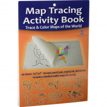 World/USA Tracing Activity Book - RWPTA01 | Waypoint Geographic | Maps & Map Skills