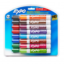 SAN81045 - Expo Lowodor Dry Erase 16 Color Set Markers in Markers
