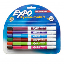 SAN86603 - Expo Low Odor Dry Erase 12 Color Marker Set Fine Tip in Markers
