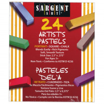 SAR224126 - 24Ct Portrait Color Artists Chalk Pastels Lift Lid Box in Pastels