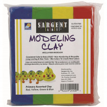 SAR224400 - Sargent Art Modeling Clay Primary Colors in Clay & Clay Tools