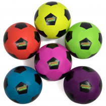 6 Youth Size Neon Soccer Balls