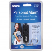 SBCPA01 - Black Personal Alarm in First Aid/safety