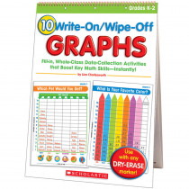SC-0439720877 - 10 Write On Wipe Off Graphs Flip Chart in Miscellaneous