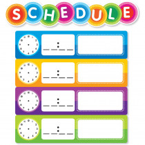 SC-812788 - Color Your Clssrm Schedule Mini Bulletin Board Set in Classroom Theme
