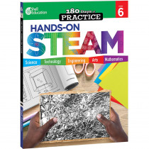 180 Days of Practice: Hands-On STEAM, Grade 6 - SEP130139 | Shell Education | Activity Books & Kits
